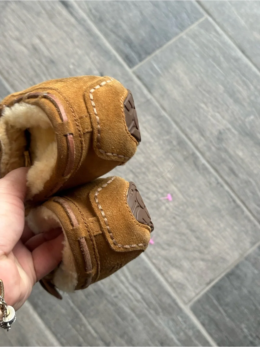 UGG toddler chestnut slippers